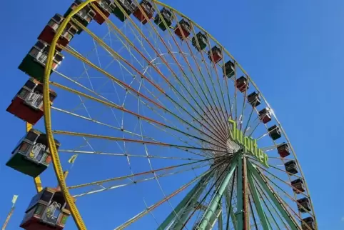 Darf bei keinem Wurstmarkt fehlen: das Riesenrad.