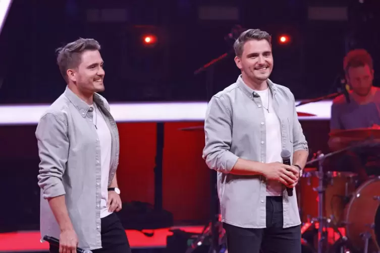 Glücklich nach der Blind Audition: Lukas (links) und Clemens King. 