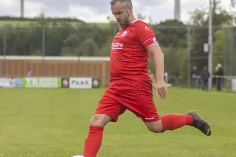 Hatte gerade wenig Zeit und auch kein Geld in der Tasche: Papa Sebastian Göttling vom SV Bottenbach. 