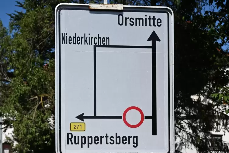 Für Ors-Unkundige: Schild in Meckenheim. 