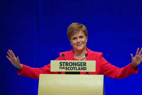 Die Partei von Regierungschefin Nicola Sturgeon strebt die Unabhängigkeit von Großbritannien an. 