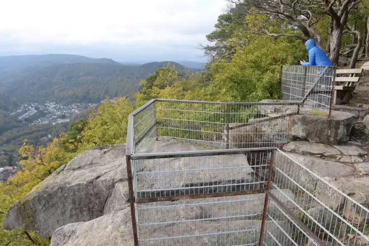 Der Aussichtspunkt Bergstein. 