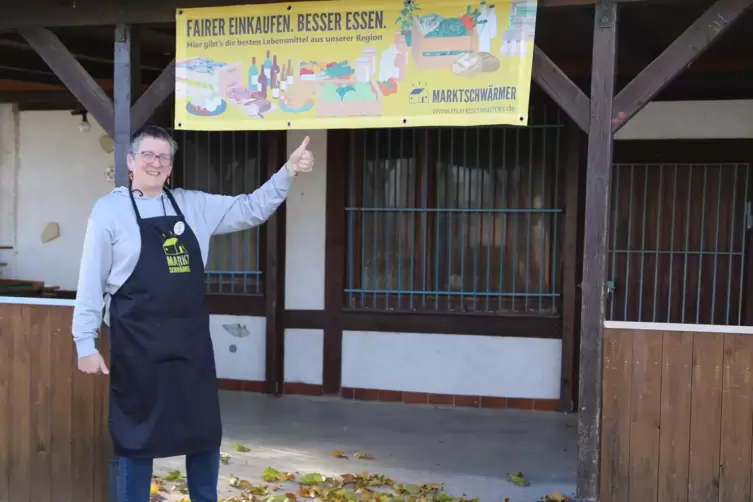 Chefin Gabi Gründling am neuen Standort in Freinsheim. 