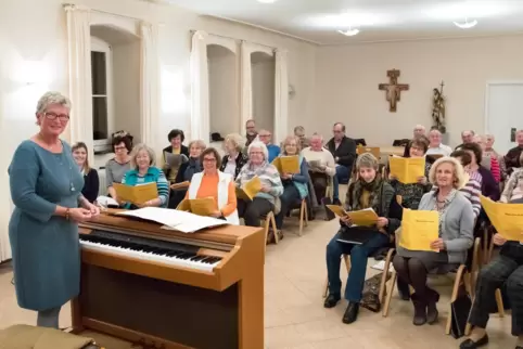 Keine Probe des Kirchenchors St. Peter wird verpasst. Das Bild stammt aus dem Jahr 2017. 