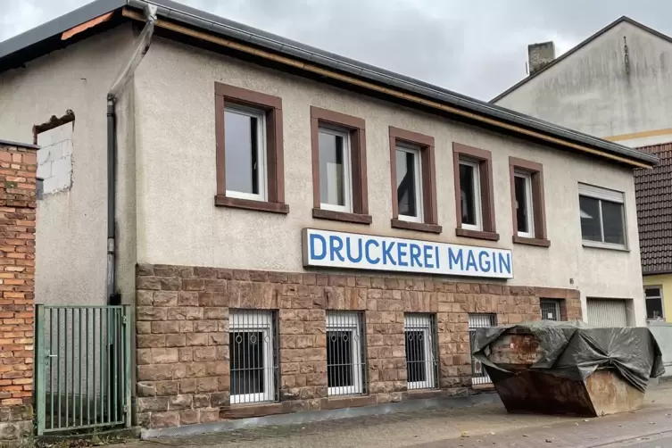 Die frühere Druckerei Magin wird zu einem Wohnhaus umgebaut. 