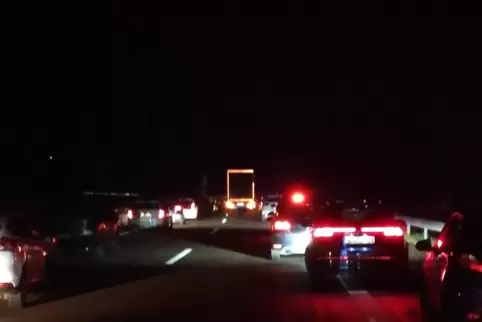 Auf der A8 bildete sich ein Stau. 