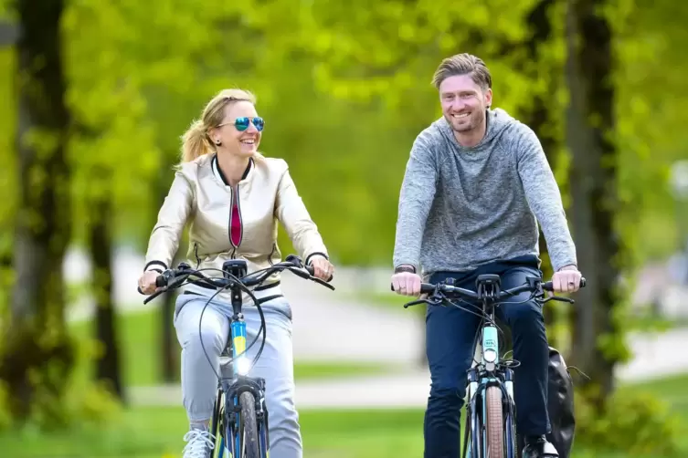 Fahrradfahren ist gut für den Körper.