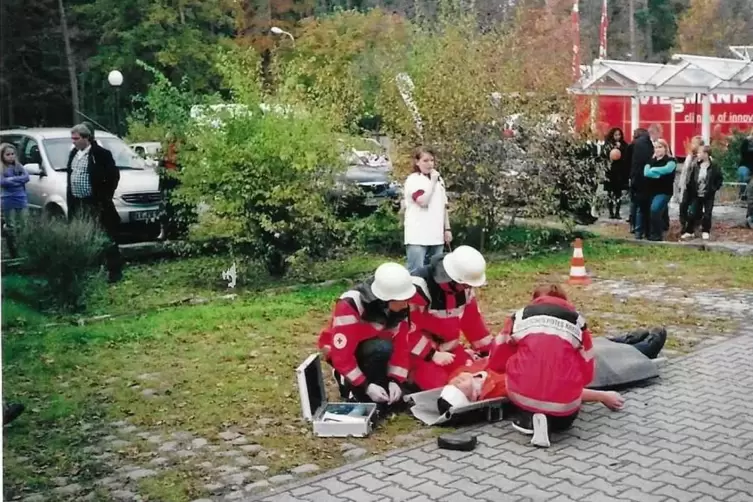 Bei der Leistungsschau 2018 demonstrieren die Mitglieder der Ortsgruppe ihr Können.