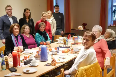 Die Initiative „Zeit zu verschenken“ bei der Weihnachtsfeier.