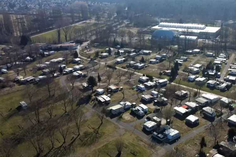 Viele Camper haben den Platz geräumt. Das Foto stammt vom März 2022. 