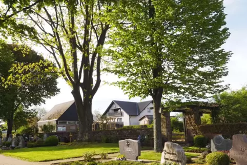 Auch auf dem Friedhof wird dieses Jahr in die Hände gespuckt.