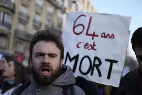 Demonstranten in Paris.
