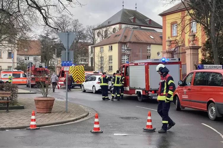 Die Zufahrt zum Schlossplatz war zeitweise gesperrt.