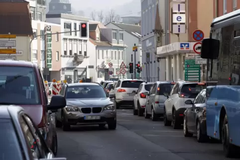 Insbesondere die Kaiserstraße in Landstuhl lädt nicht zum Radfahren ein, findet die Bürgerinitiative. 