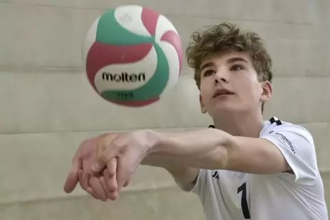 Dem 13-jährigen Volleyballer Ben-Joah Besser vom VBC Ludwigshafen gehört die Zukunft. 