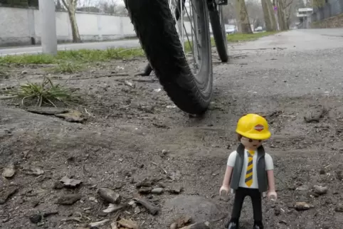 In Ludwigshafen ind viele Radwege sanierungsbedürftig.