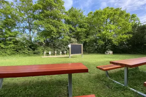 Lernen unter freiem Himmel: das grüne Klassenzimmer der Niederfeldschule.