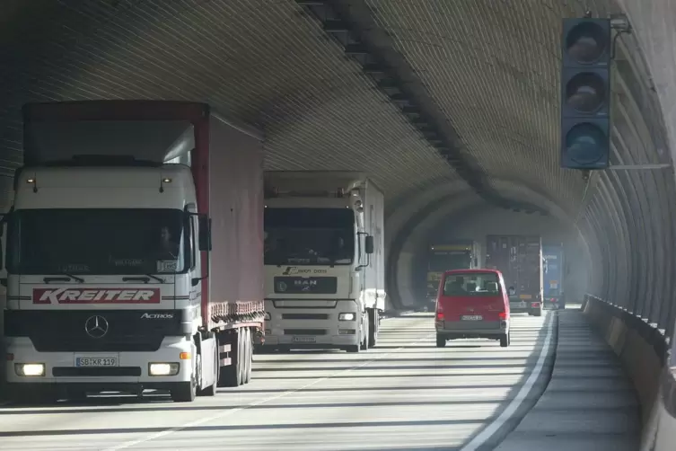 Der Löwenherztunnel bei Annweiler.