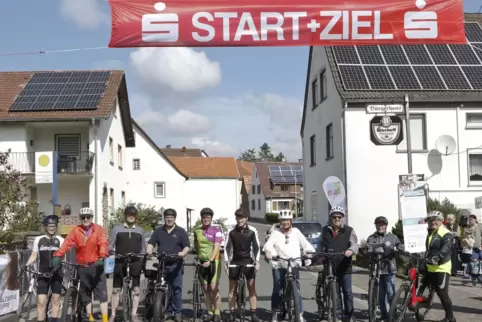 Und los geht’s: Start und Ziel war in Teschenmoschel.