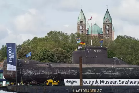 Das U-Boot ist in Speyer angekommen. 