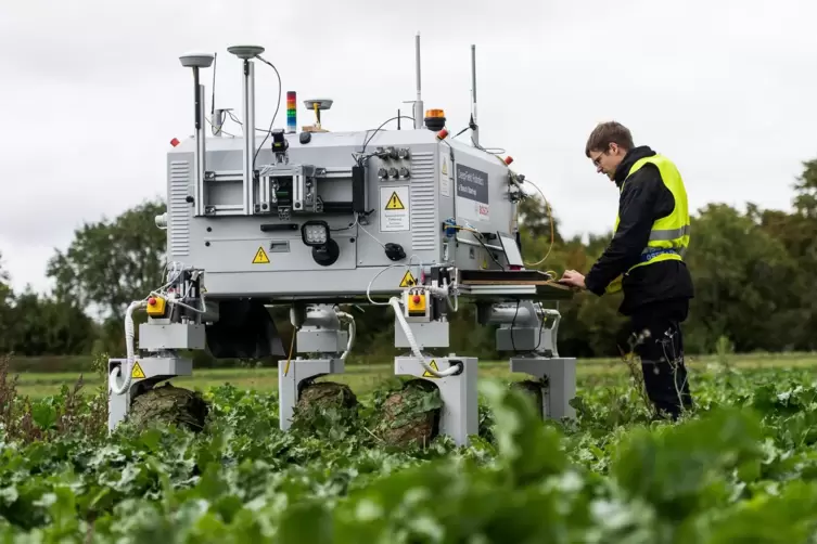 Schon lang dabei: Die Entwicklung des Agrarroboters Bonirob startete bereits im Jahr 2008. 