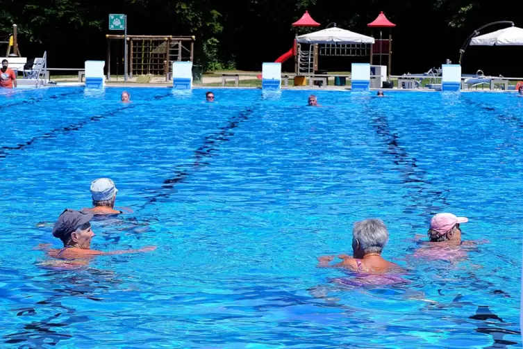 Das Freibad an der Schließ: Schlicht, gemütlich und sehr beliebt. 