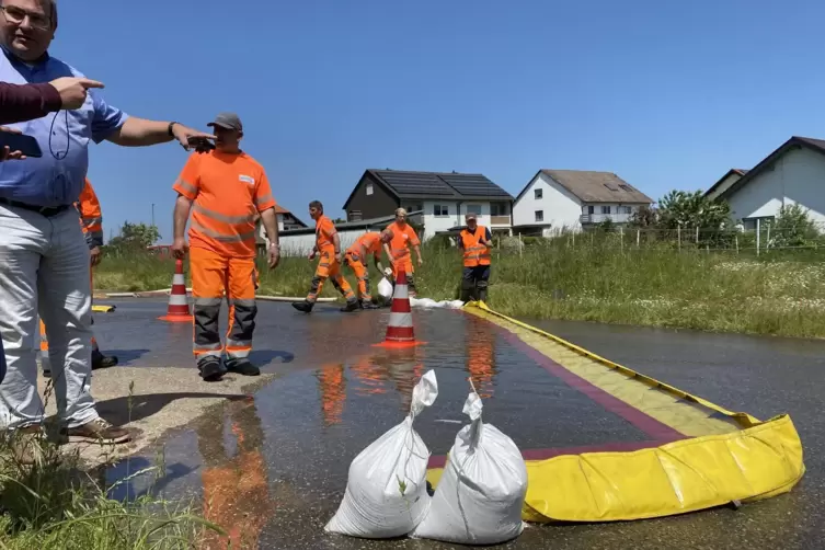 Kein Durchkommen für Wasser: Die Water-Gate-Sperre gibt es in verschiedenen Höhen.