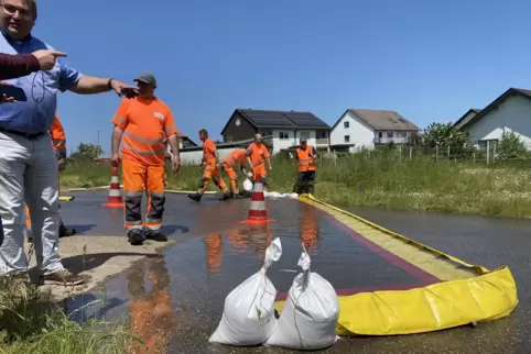 Kein Durchkommen für Wasser: Die Water-Gate-Sperre gibt es in verschiedenen Höhen.