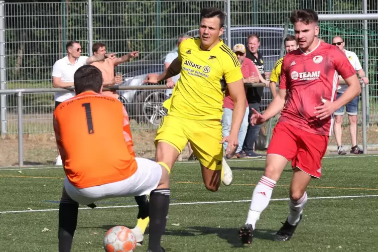 Aufstiegsspiele: RW Seebach II (rot) gegen FV Dudenhofen III.