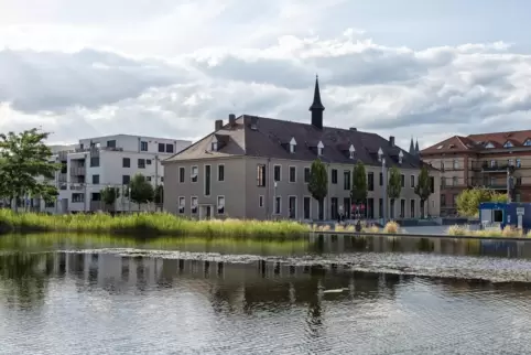 Blick in den Wohnpark am Ebenberg, den der Verein Stadtbildpflege kritisiert. 