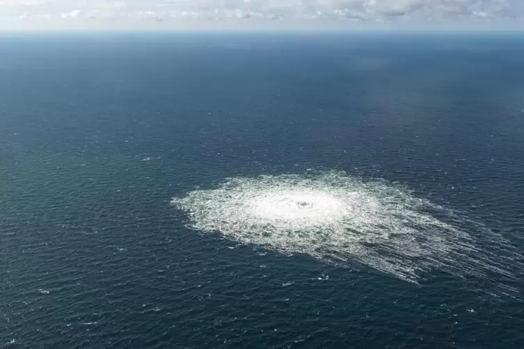 Der Vorfall schlug Wellen: Gasleck an den Nord-Stream-Leitungen in der Nähe von Bornholm.