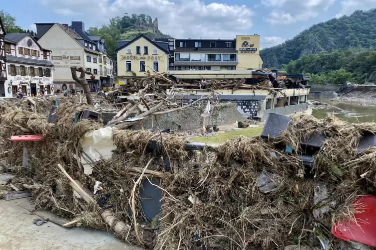 Das Zentrum von Altenahr kurz nach der Katastrophe im Juli 2021.