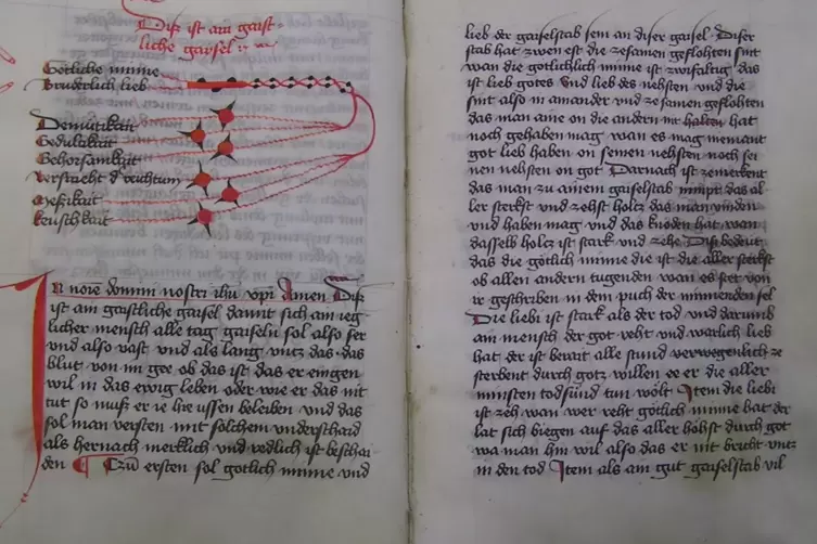 Auf Grundlage der Zweibrücker Handschrift 33 hat Alrun Frings zur Geistlichen Geißel promoviert.