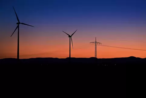 Vorreiter: Windkraft-Anlagen zwischen Dudenhofen und Römerberg.