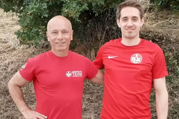  100- und 200-Meter-Sprinter: Robert Wagner (links) und Sebastian Groß.