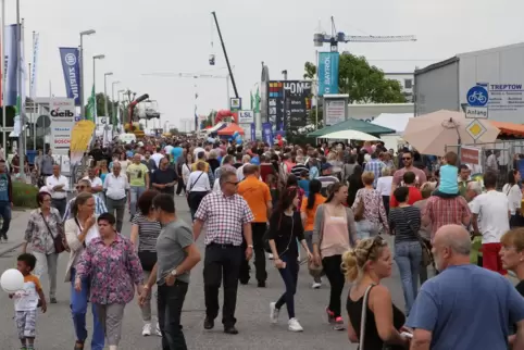 Fand alle zwei Jahre am an Pfingsten statt: Industriemarkt im Grünstadter Gewerbegebiet. Das Foto stammt aus dem Jahr 2019. 