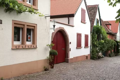 Die Theresienstraße in Rhodt unter Rietburg im Juli 2023: Der Propagandafilm nutzte eine einige Jahre alte Aufnahme.