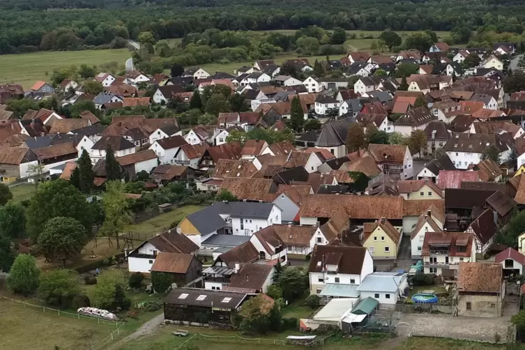 Blick auf Büchelberg.