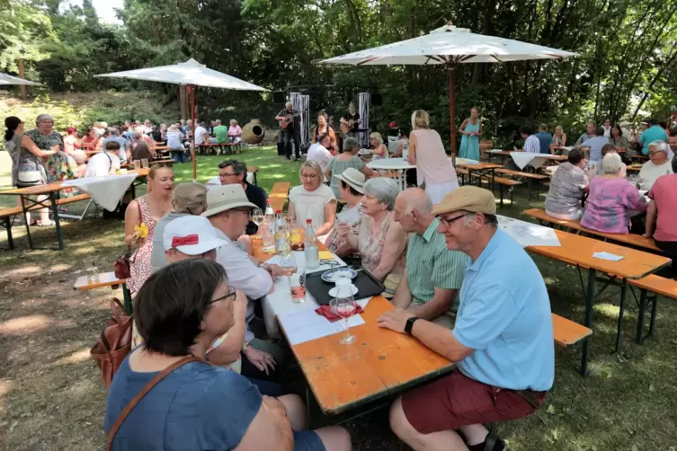 Der Garten der Haldmühle in Bissersheim bietet regelmäßig Platz für Veranstaltungen.