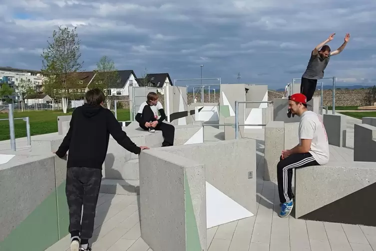 Der neue Parkour-Park in Spinelli ist die größte Anlage ihrer Art in Europa. 