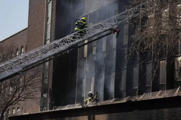 Das Haus im Zentrum von Johannesburg wurde zur Falle für die Bewohner: Mindestens 73 Menschen kamen ums Leben.