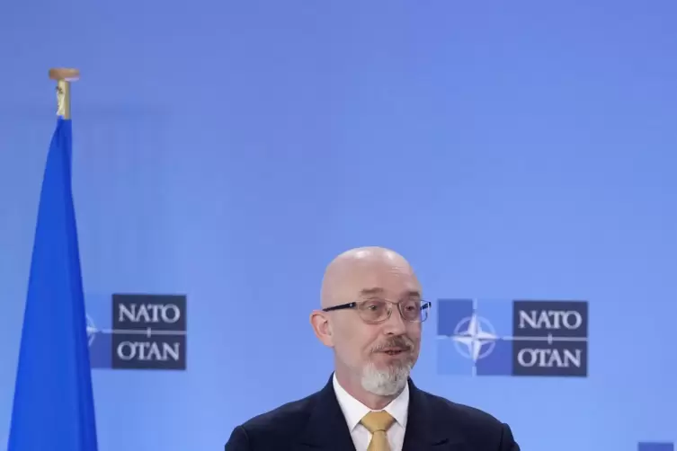 Der ukrainische Verteidigungsminister Oleksij Resnikow bei einem Treffen der Nato-Verteidigungsminister im Juni.