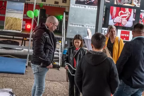 Szene von der ersten Messe: Damals war auch ein sogenannter Ausbildungstruck dabei.