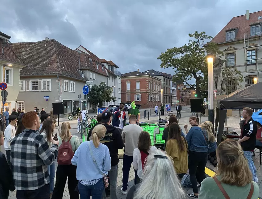 Rapper auf dem Untertorplatz.