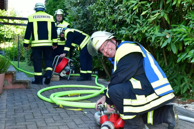 (Fast) immer im Einsatz für die VG oder die Feuerwehr: Jürgen Oberholz. 