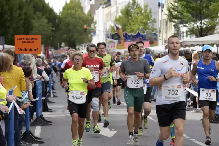 Der Stadtlauf im Jahr 2018. Als Ersatz, wegen Bauarbeiten am Berliner Platz, wurde vergangenes Jahr die Veranstaltung „LU läuft“