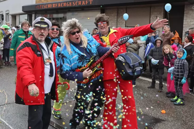 Sind jetzt auf Organisatoren-Ebene stärker eingebunden: die Siedler beim bislang letzten Grünstadter Fasnachtsumzug im Jahr 2020