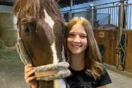 Mia Weber mit ihrer Lina. 