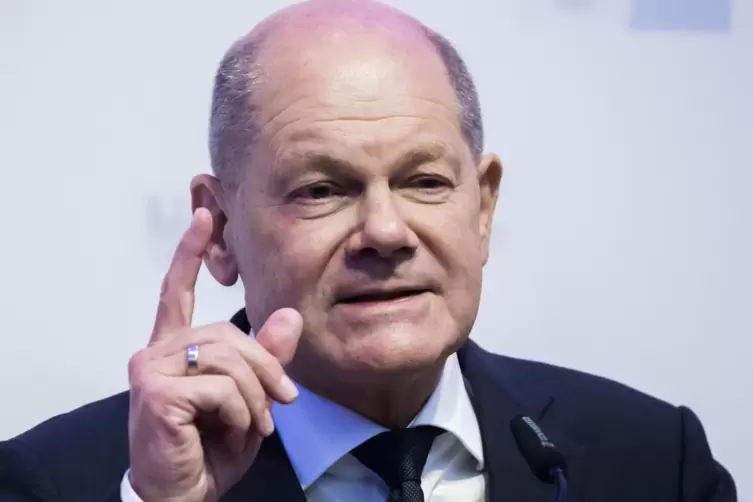 Bundeskanzler Olaf Scholz (SPD).