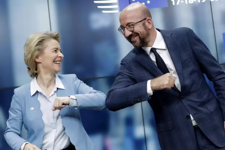 So gut ist das Verhältnis nicht mehr: Ursula von der Leyen, Präsidentin der Europäischen Kommission, und Charles Michel, Präside